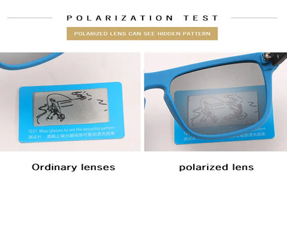 Ultra-Light Rectangular Polarized Photochromic Sunglasses
