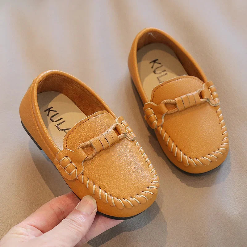 Kids Leather Casual Flats Sneakers Loafers