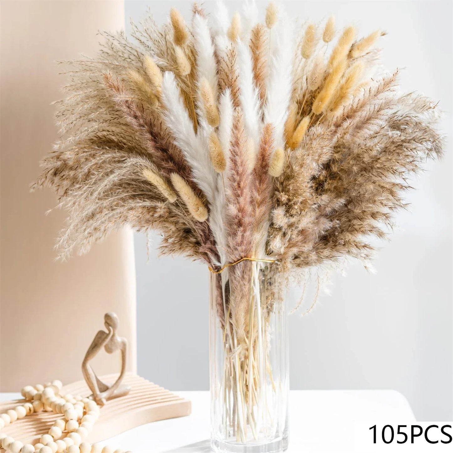 Natural Dried Flowers Pampas Floral Bouquet Home Decoration Rabbit Tail Grass