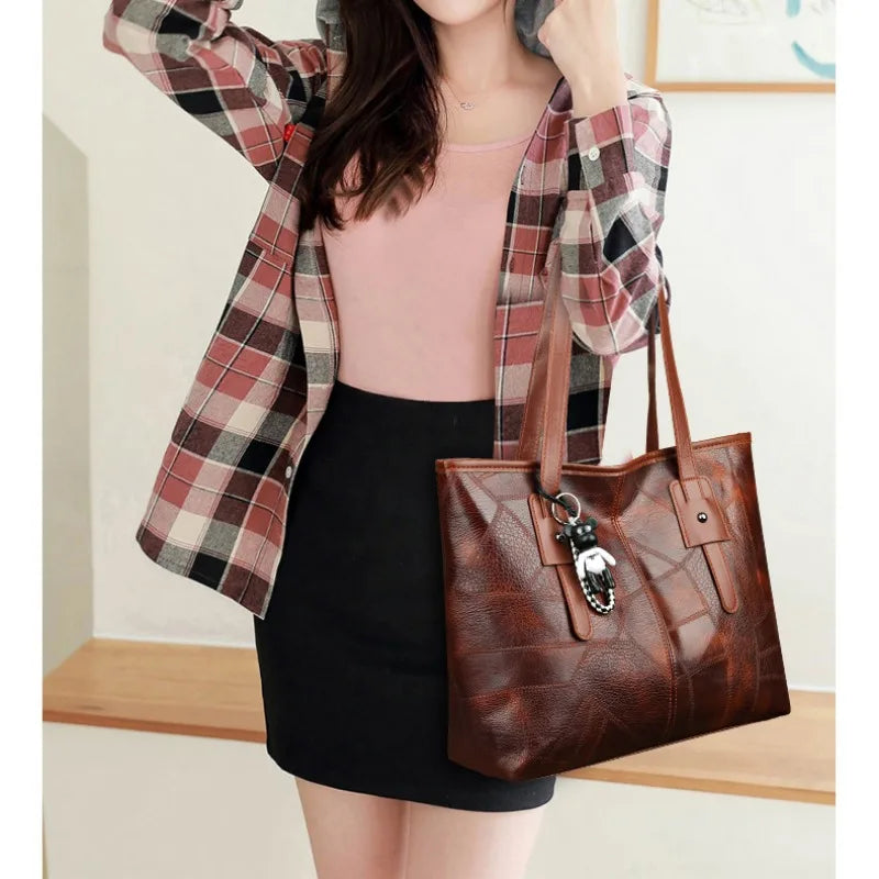 Korean Trend Large Tote Handbag