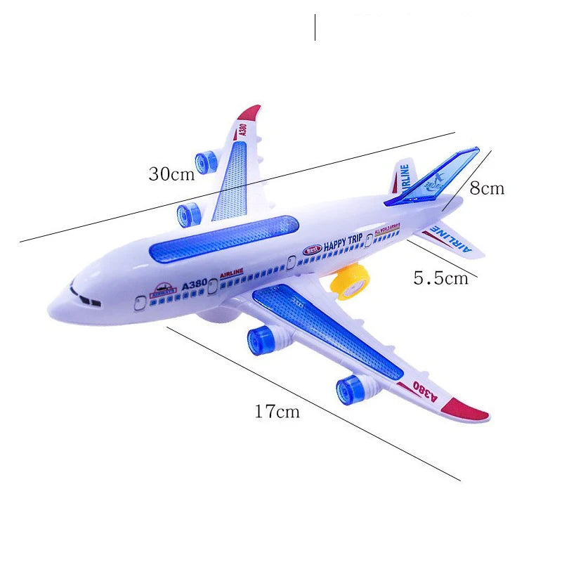 Musical Flash Aircraft Toy with Autopilot Rotation