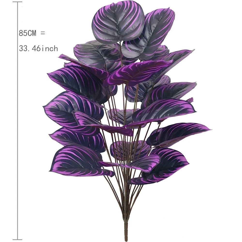 Purple Leaf Artificial Plant Home Decoration