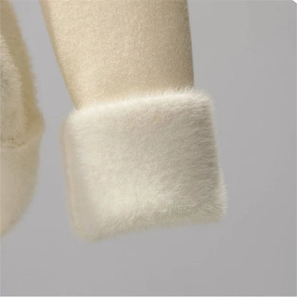 Cozy Velvet-Lined Turtleneck Winter Sweater