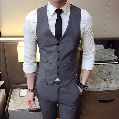High-End Single Breasted Suit Vests for Men