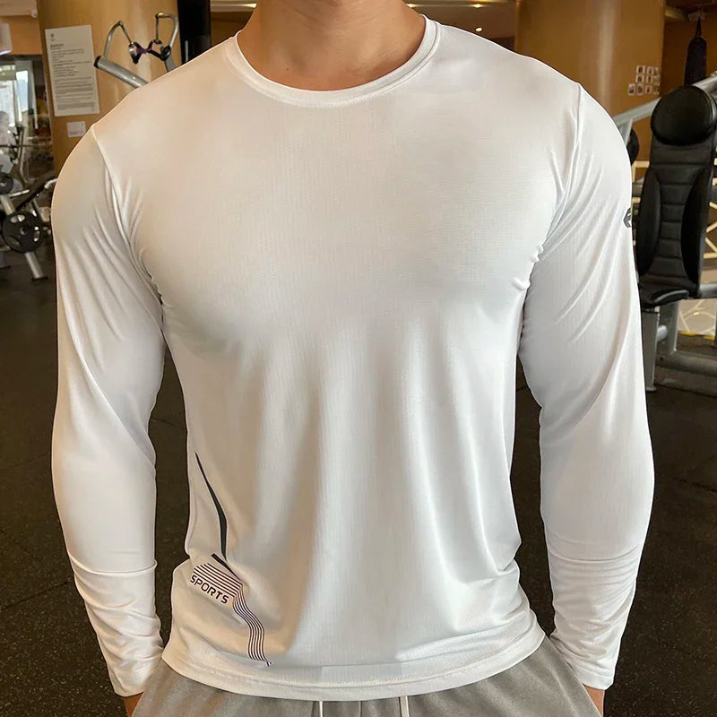 Men’s Short Sleeve Quick-Dry Rash Guard Shirt