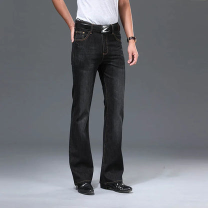 Classic Flared Boot Cut Denim Jeans for Men