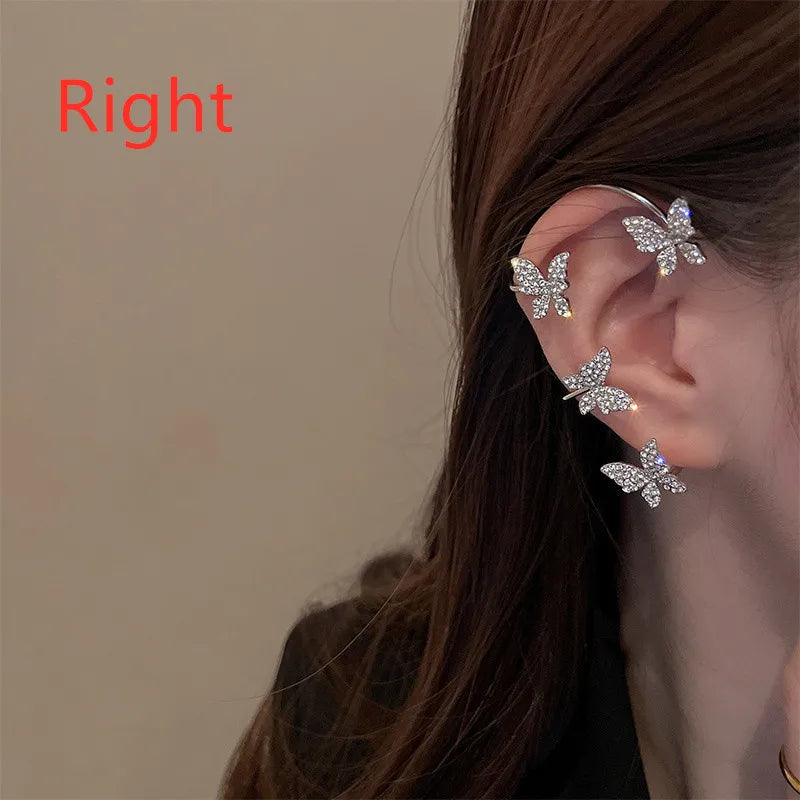 Luxury Star Butterfly Ear Cuffs