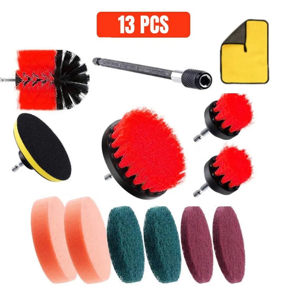 4-Piece Electric Drill Brush Kit for Household Cleaning