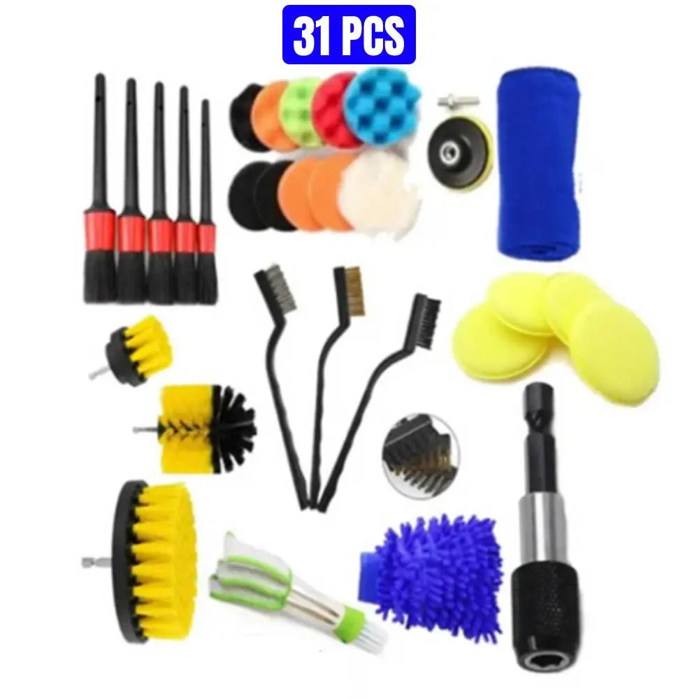 4-Piece Electric Drill Brush Kit for Household Cleaning