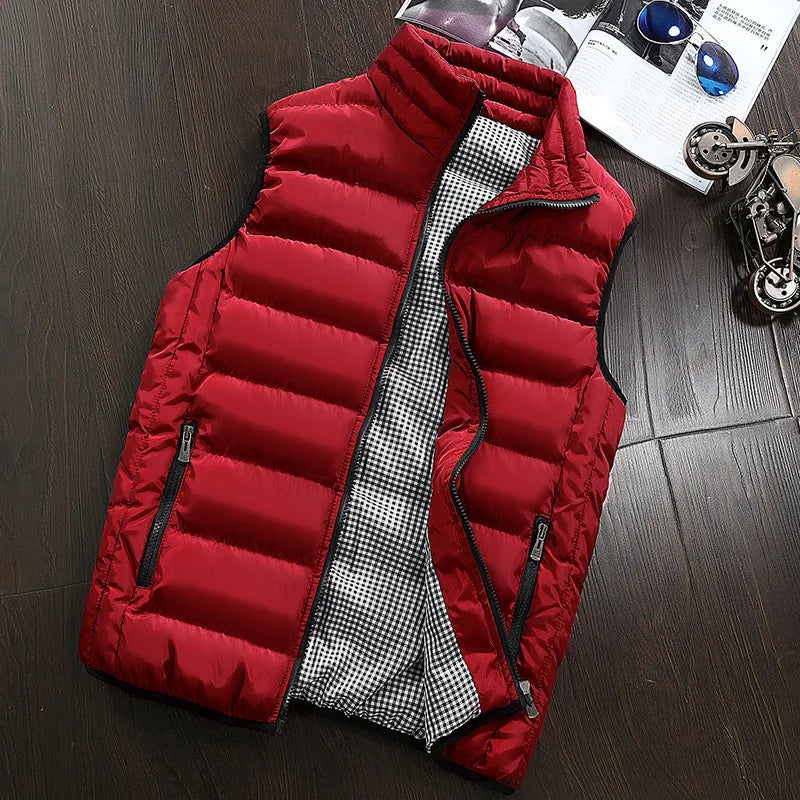 Men’s Windproof Sleeveless Winter Vest  Jacket