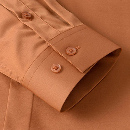 Luxury Silk Slim Fit Business Shirt