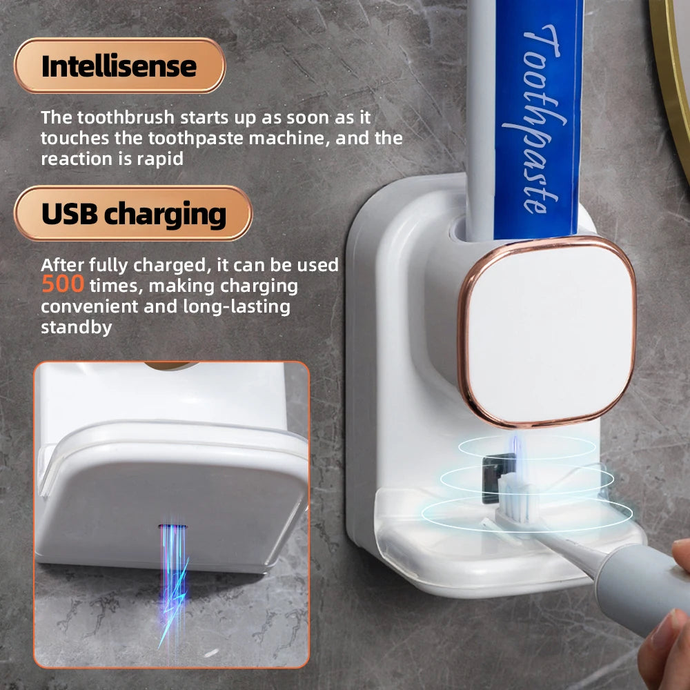 3-Mode Smart Automatic Toothpaste Dispenser with USB and Sensor