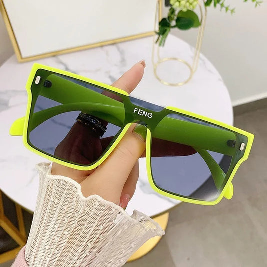 Large Frame Fashion Sunglasses Oversized UV400 Eyewear