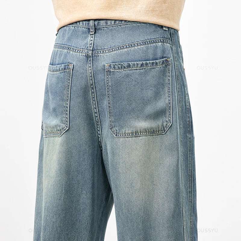 Frühling/Sommer Jeans aus weichem Lyocell mit weitem Bein