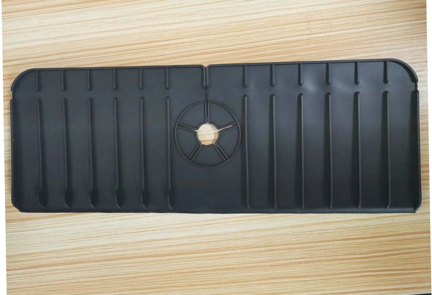 Tapis de robinet d'évier en silicone avec égouttoir en éponge