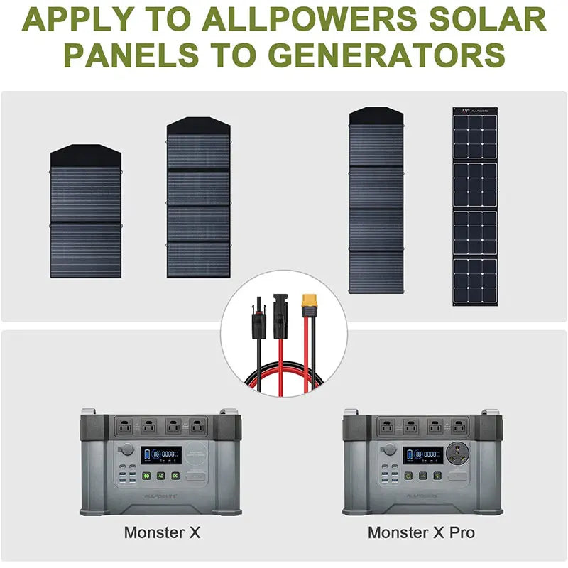 Solar Connector to XT60 Charging Cable