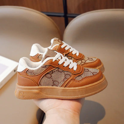 Children Casual Shoes- Students Lace-up Light Sneakers