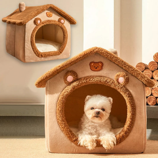 Foldable Pet Indoor Warm Puppy Cave Sofa House