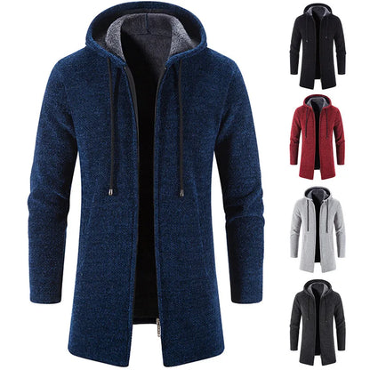 Men's  Autumn Winter Hot Warm Zipper Cardigan Sweaters