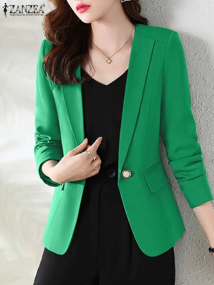 Elegant Summer Blazer Suits for Office Ladies by ZANZEA