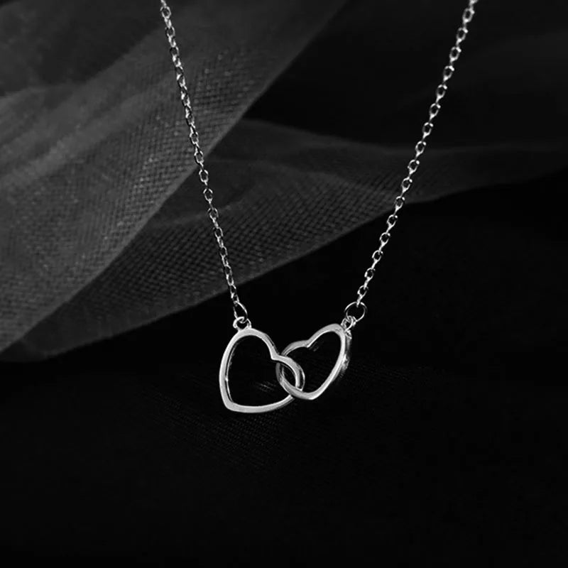 Hollow Love Heart Clavicle Chain Necklace