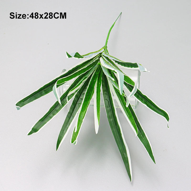 Artificial Palm Leaves Wall Decor Garden Decoration