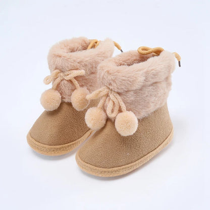 Baby Girls Bay well Winter Furry Snow Soft Sole Boots