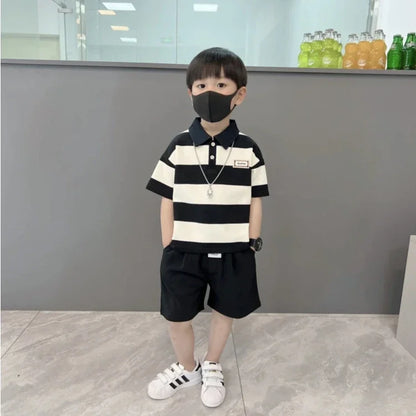 Baby Boy Polo Shirt and Shorts Set