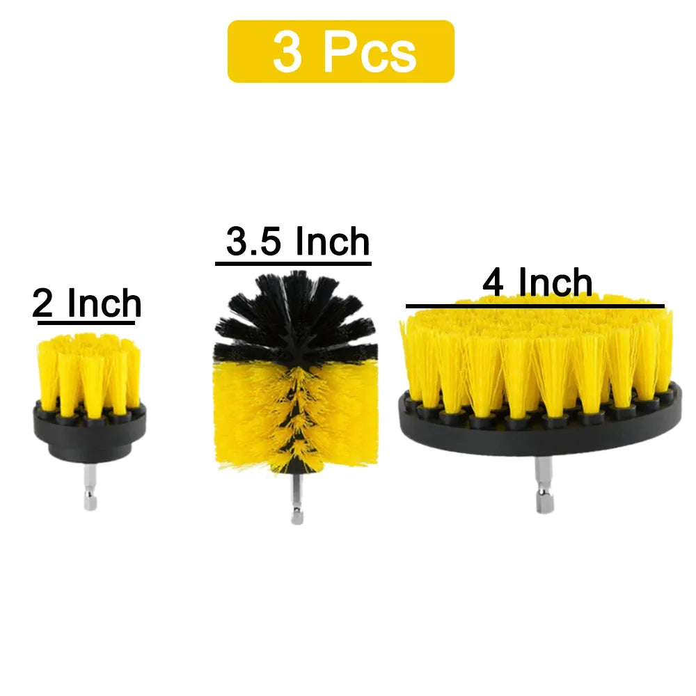 4-Piece Electric Drill Brush Kit for Household Cleaning