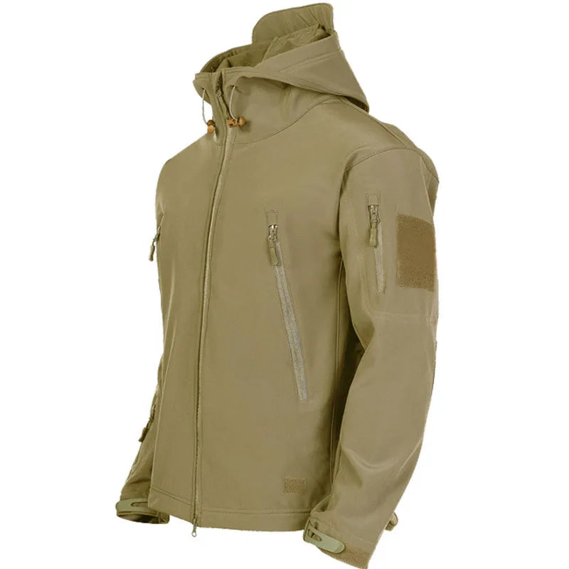 Taktische Softshell-Jacke mit Haifischhaut-Militär