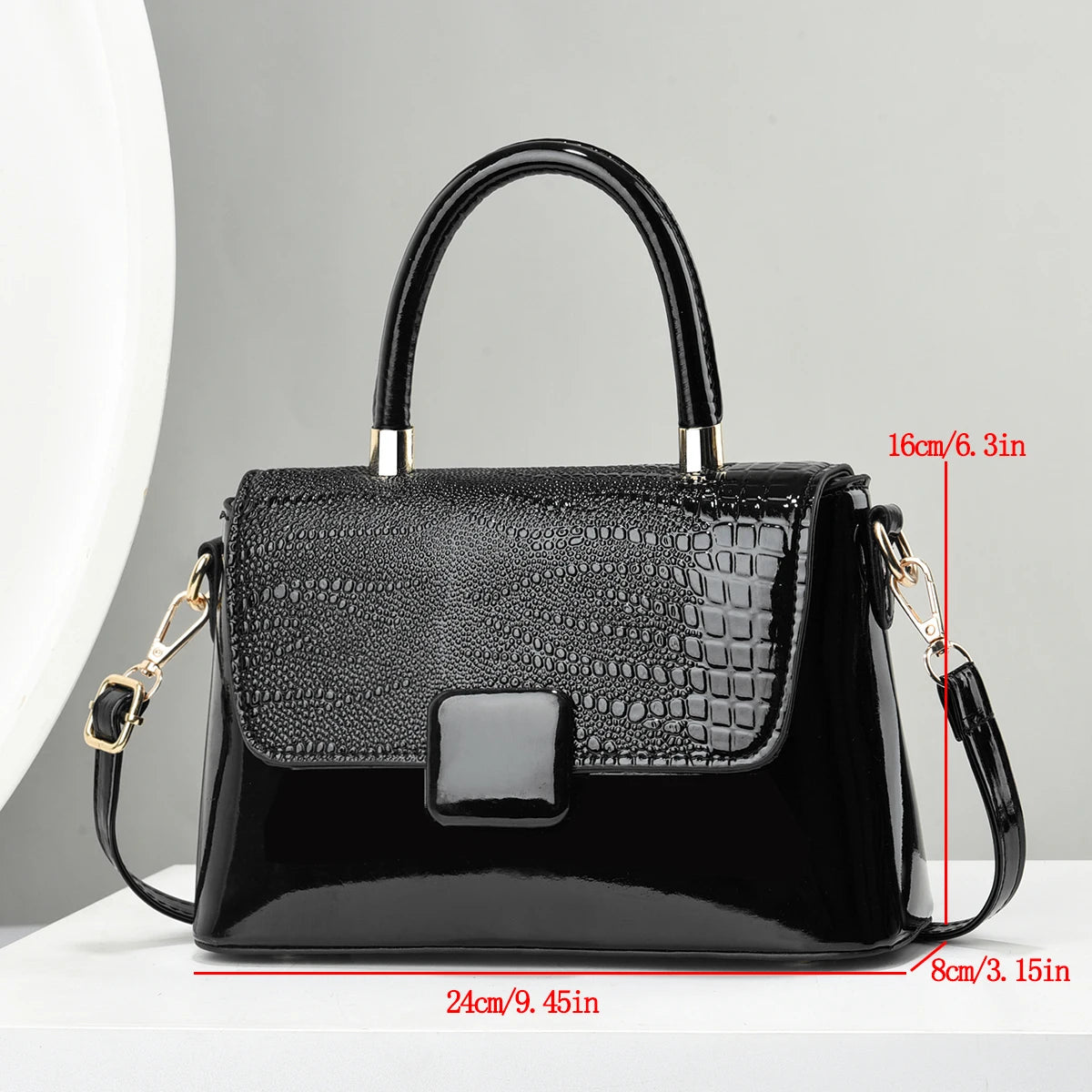 New Crocodile Pattern Women's Shoulder Bag