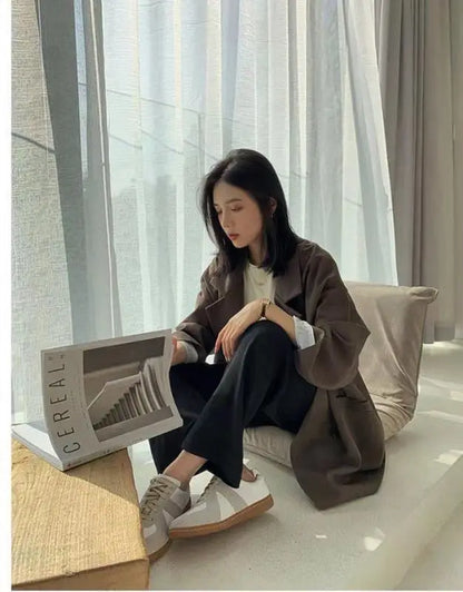 Chic Oversize Black Blazer for Spring & Autumn