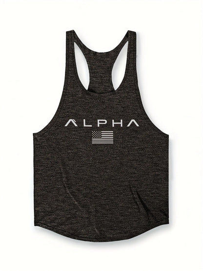 Men's Bodybuilding Sport Loose Crossbar Quick Dry Work Tank Top