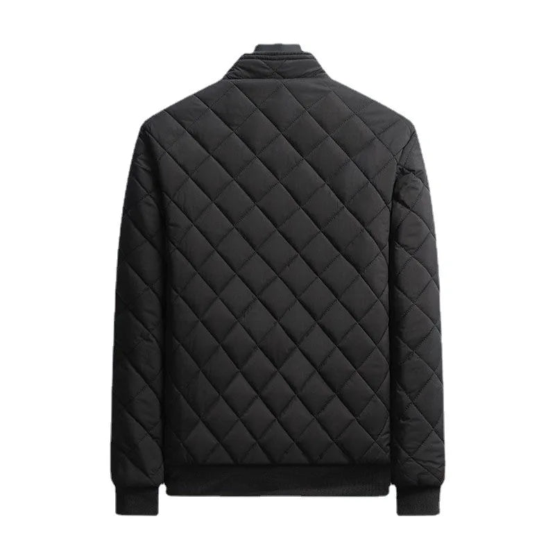 Veste bomber à motif diamant coupe slim