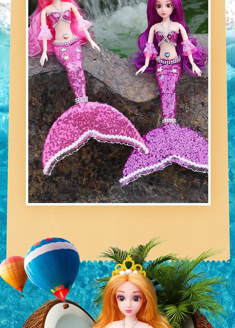 Poupée sirène pour filles, jouets aquatiques pour enfants