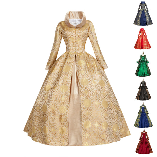 Rococo 18th Century Women Victorian Maxi Chiffon Dress