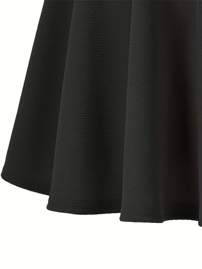 Black Pleated High Waist JK Skirt