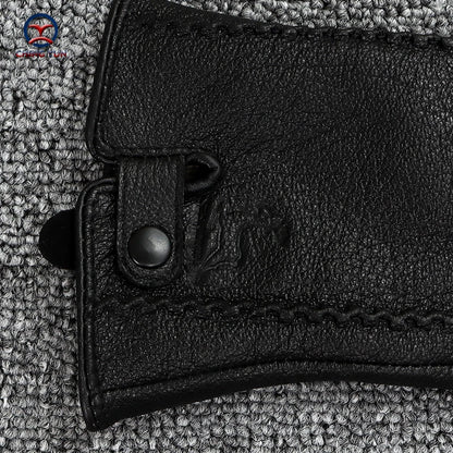 Nouveaux gants d'hiver en cuir véritable pour femmes