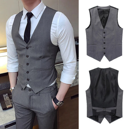 High-End Single Breasted Suit Vests for Men