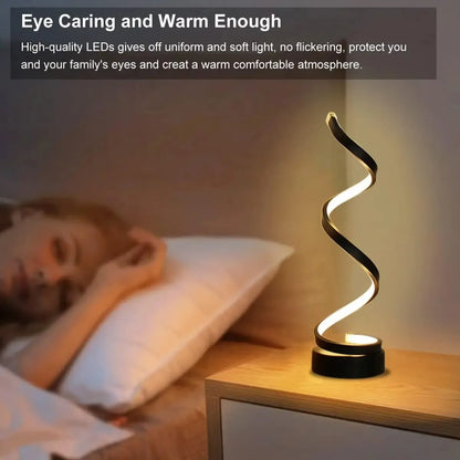 Nightstand Small Bedside Dimmable LED Table Lamp