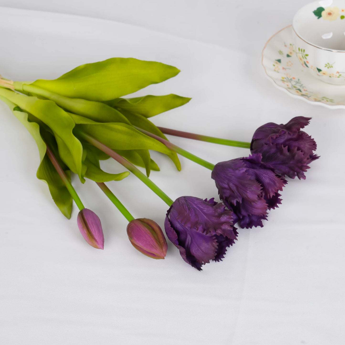 Parrot Wave Tulip Silicone Artificial Flowers