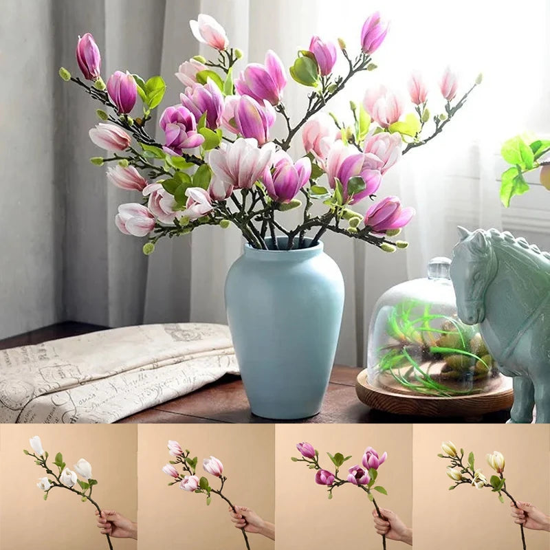 Artificial Magnolia Branch for Home & Wedding