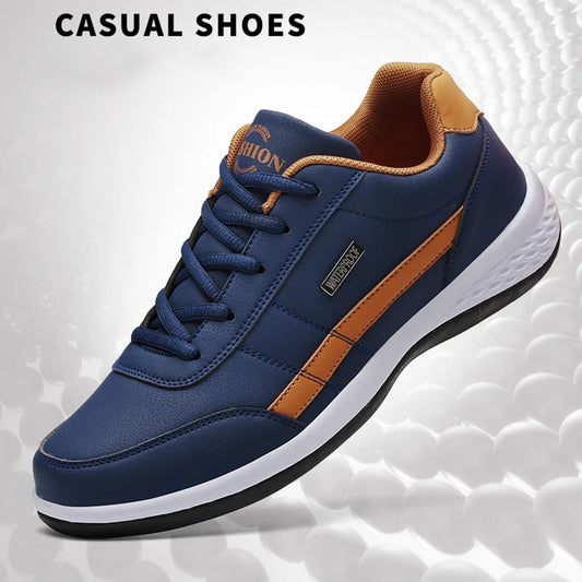 Men's Outdoor PU Leather Light Running Non-slip Sports  Shoes