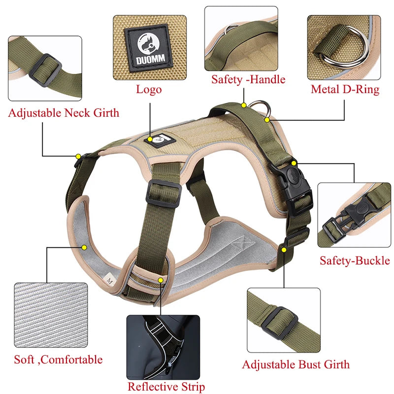 Heavy Duty Front Clip Dog Harness