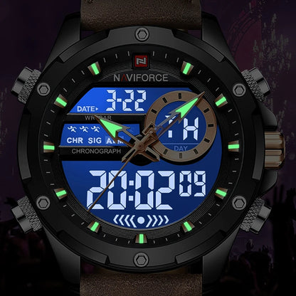 Digitale Militäruhr für Herren – wasserdichte Armbanduhr mit LED-Quarzuhr, Sportuhr