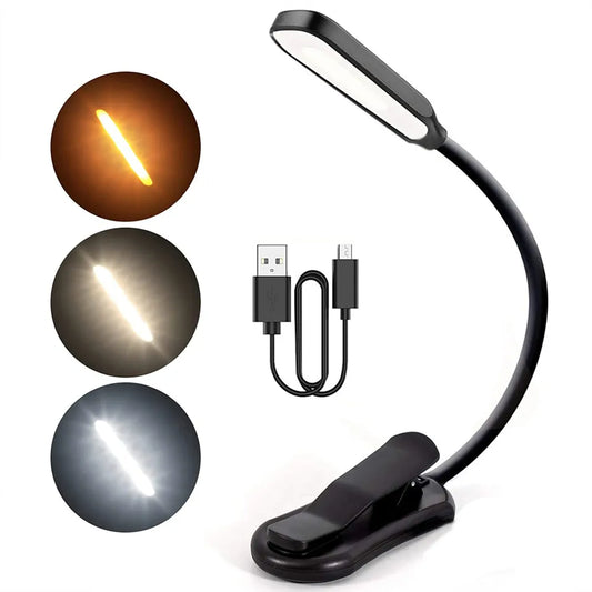 Lampe de livre LED rechargeable par USB