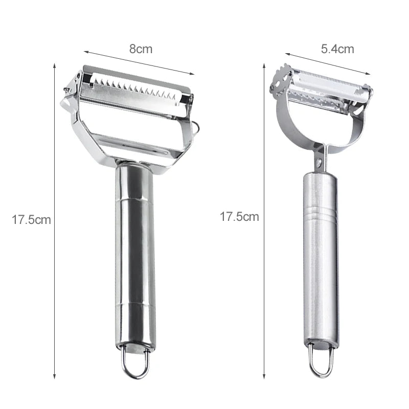 Multifunctional Steel Fruit and Vegetable Peeler