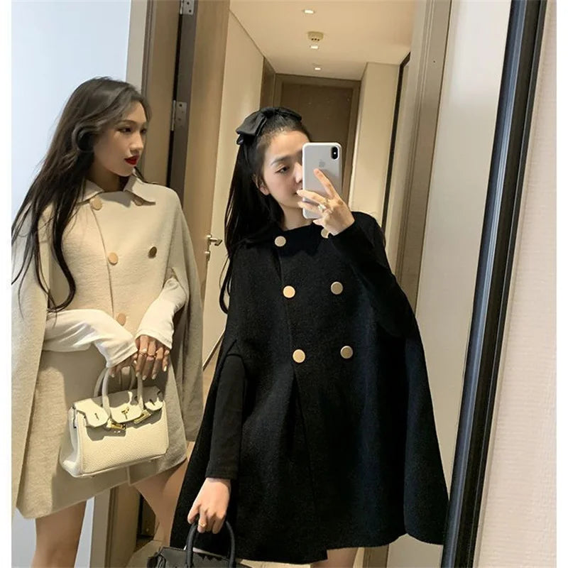 Stylish Woolen Poncho Coats for Autumn & Winter