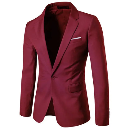 Blazer de costume d'affaires de haute qualité pour hommes - 9 couleurs