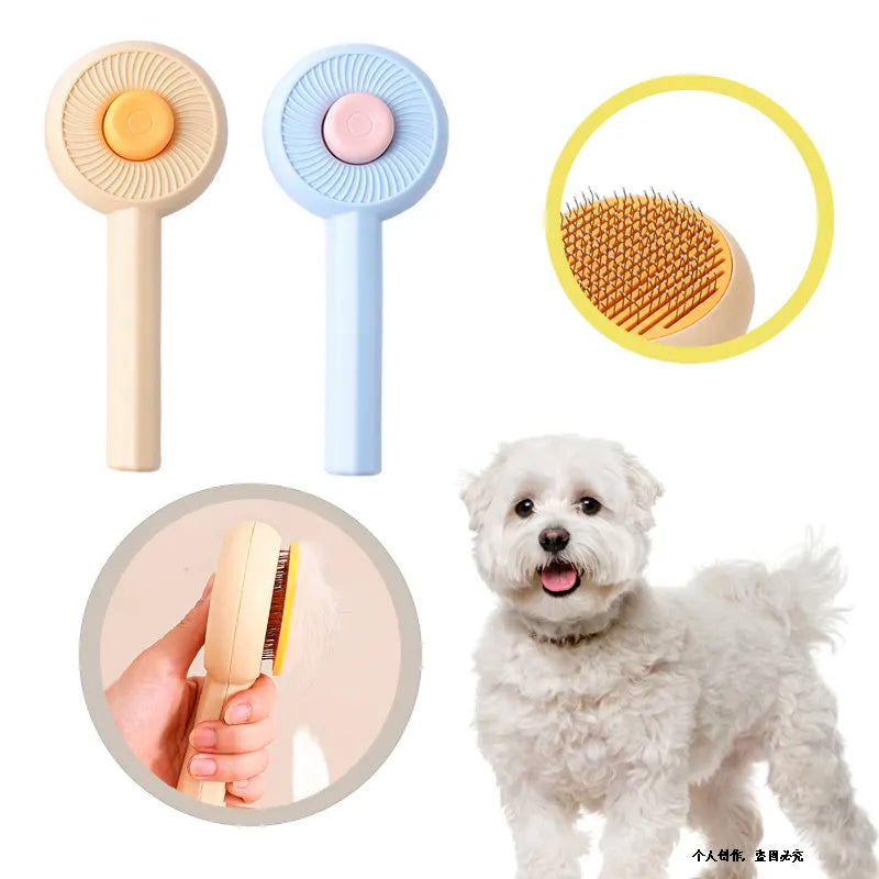 Pet Hair Remover Grooming Needle Massage Brush